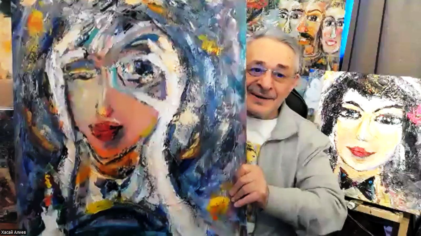 Ключ от боли-5 хасай алиев со своей картиной очевидец событий и наблюдатель