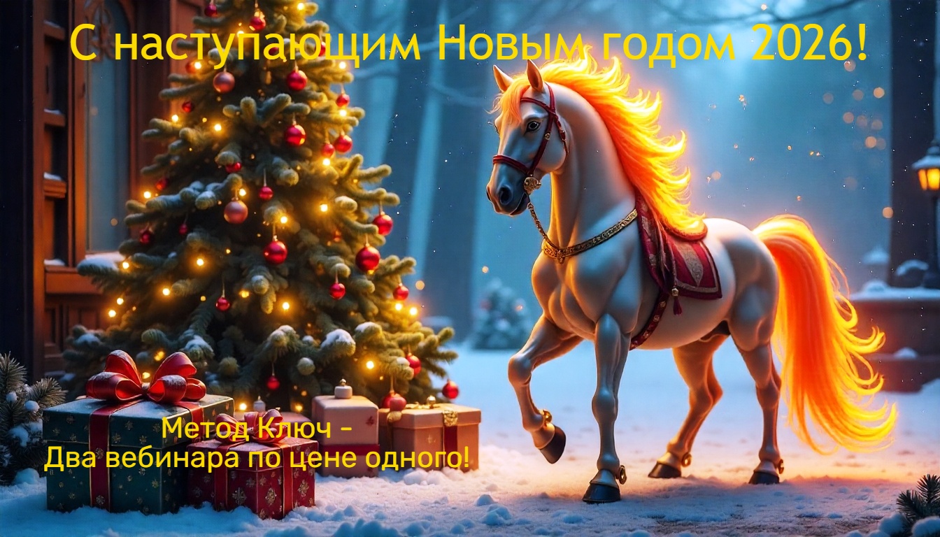 новогодняя елка и огненная лошадь 2026